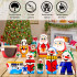 Christmas Nesting Dolls Santa Claus and Snowman 2 Set by 5 Pcs