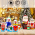 Christmas Nesting Dolls Santa Claus and Snowman 2 Set by 5 Pcs