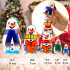 Wooden Nesting Dolls 5-Piece Snowman Set Hand-Painted Natural Wood Winter Holiday Gift
