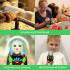 Buratino Nesting Dolls Set – 5 Handcrafted Wooden Figures – Eco-Friendly Fairy Tale Toy Gift