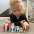 Russian Ded Moroz Nesting Dolls Set of 5 pcs - Wooden Santa Claus Doll