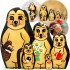 Nesting Dolls Hedgehogs Toys Set 5 pcs - Hedgehogs Animal Figurines Handpainted