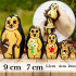 Nesting Dolls Hedgehogs Toys Set 5 pcs - Hedgehogs Animal Figurines Handpainted
