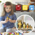 Nesting Dolls Hedgehogs Toys Set 5 pcs - Hedgehogs Animal Figurines Handpainted