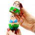 Scarlet Flower Nesting Dolls – 5-Piece Hand-Painted Wooden Set Inspired by Beauty and the Beast