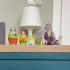 Easter Nesting Dolls Set of 5 – Hand-Painted Wooden Matryoshka Featuring Bunnies and Chicks