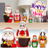 Santa Claus Nesting Doll Set – 5-Piece Hand-Painted Wooden Matryoshka