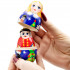 Nutcracker Wooden Nesting Dolls Set of 5 pcs - Handpainted Christmas Nutcracker Figurines