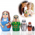 Wizard of Oz Nesting Dolls, 5 Pcs - Eco-Friendly Wood Matryoshka Dolls