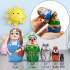 Wizard of Oz Nesting Dolls, 5 Pcs - Eco-Friendly Wood Matryoshka Dolls