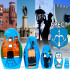 Brest Landmarks Matryoshka Hand-Painted Nesting Dolls Set of 5 pcs