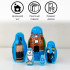 Brest Landmarks Matryoshka Hand-Painted Nesting Dolls Set of 5 pcs