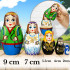 Swan Lake Nesting Dolls – 5-Piece Hand-Painted Wooden Set – Ballet-Themed Russian Dolls
