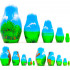 Wooden Nesting Dolls Forest Animals – 5-Piece Handcrafted Set – Eco Educational Toy