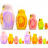 Owl Nesting Dolls Set of 5 pcs - Handmade Wooden Owls