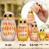 Owl Nesting Dolls Set of 5 pcs - Handmade Wooden Owls