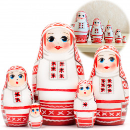 Collectible Series «Folk Costumes of Belarus»: Matryoshka «Malorita Costume», Set of 5