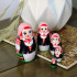 Traditional Belarussian Nesting Dolls in Folk Dress Set of 5 pcs - Matryoshka Dolls in Slavic Clothes