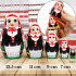 Traditional Belarussian Nesting Dolls in Folk Dress Set of 5 pcs - Matryoshka Dolls in Slavic Clothes