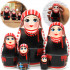 Belarussian Nesting Dolls in Folk Clothes