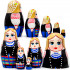 Collectible Series «Traditional Women's Costumes of Belarus»: Matryoshka «Navahrudak Costume», Set of 5