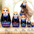 Collectible Series «Traditional Women's Costumes of Belarus»: Matryoshka «Navahrudak Costume», Set of 5