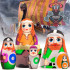 ikings Nesting Dolls Set of 5 pcs - Viking Decor - Wooden Viking Figures