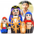 Pirates Nesting Dolls Set of 5 pcs - Pirate Party Decorations