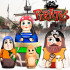 Pirates Nesting Dolls Set 5 pcs - Wooden Pirate Figurines