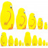 Ducklings Nesting Dolls Set 5 pcs - Wooden Mother Duck and Ducklings
