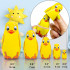 Ducklings Nesting Dolls Set 5 pcs - Wooden Mother Duck and Ducklings