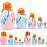 Angels Matryoshka Nesting Dolls Set of 5 Pcs - Angels Figurine Collectibles