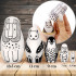 Black and White Animals Nesting Dolls Set of 5 pcs - Russian Black and White Toys