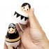 Modern Black-and-White Nesting Dolls Set of 5