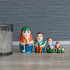 Golfers Wooden Russian Matryoshka - Funny Golf Gifts for Men - Golf Decor