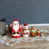 Christmas Russian Nesting Dolls 5 pcs -  Santa, Snow Man, Deer, Elf, Penguin