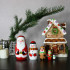 Christmas Russian Nesting Dolls 5 pcs -  Santa, Snow Man, Deer, Elf, Penguin
