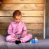 Blue Nesting Dolls Set of 5 pcs - Russian Dolls Blue Nursery Decor for Boys