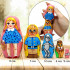 Wizard of Oz Russian Nesting Dolls for Kids 5 pcs - Fairy Tale Wizard Oz Matryoshka Dolls