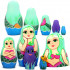 The Little Mermaid Nesting Dolls 5 pcs - Mermaid Matryoshka Doll