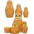 Monkey Nesting Dolls Set 3 pcs - Hear No Evil See No Evil Speak No Evil Monkeys