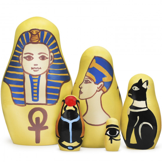 Egyptian-Themed Nesting Dolls