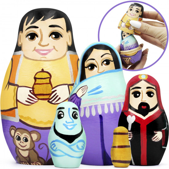 Aladdin Nesting Doll 5-in-1