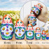 Traditional Russian Nesting Dolls Set 6 pcs - Russian Doll with Hand Painted Chamomile Flowers