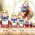 Belarusian national matryoshka with cornflowers in hands set of 6 pieces
