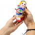 Belarusian national matryoshka with cornflowers in hands set of 6 pieces