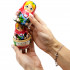 Belarusian traditional matryoshka with cornflowers set of 6 pieces