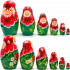 Nesting Doll with Strawberries Set of 6 pcs - Matryoshka Strawberry Themed Gifts