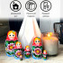 Russian Nesting Dolls Set of 6 pcs - Babushka Dolls Hand Painted Flowers