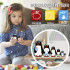 Wooden Nesting Dolls Penguin Set
